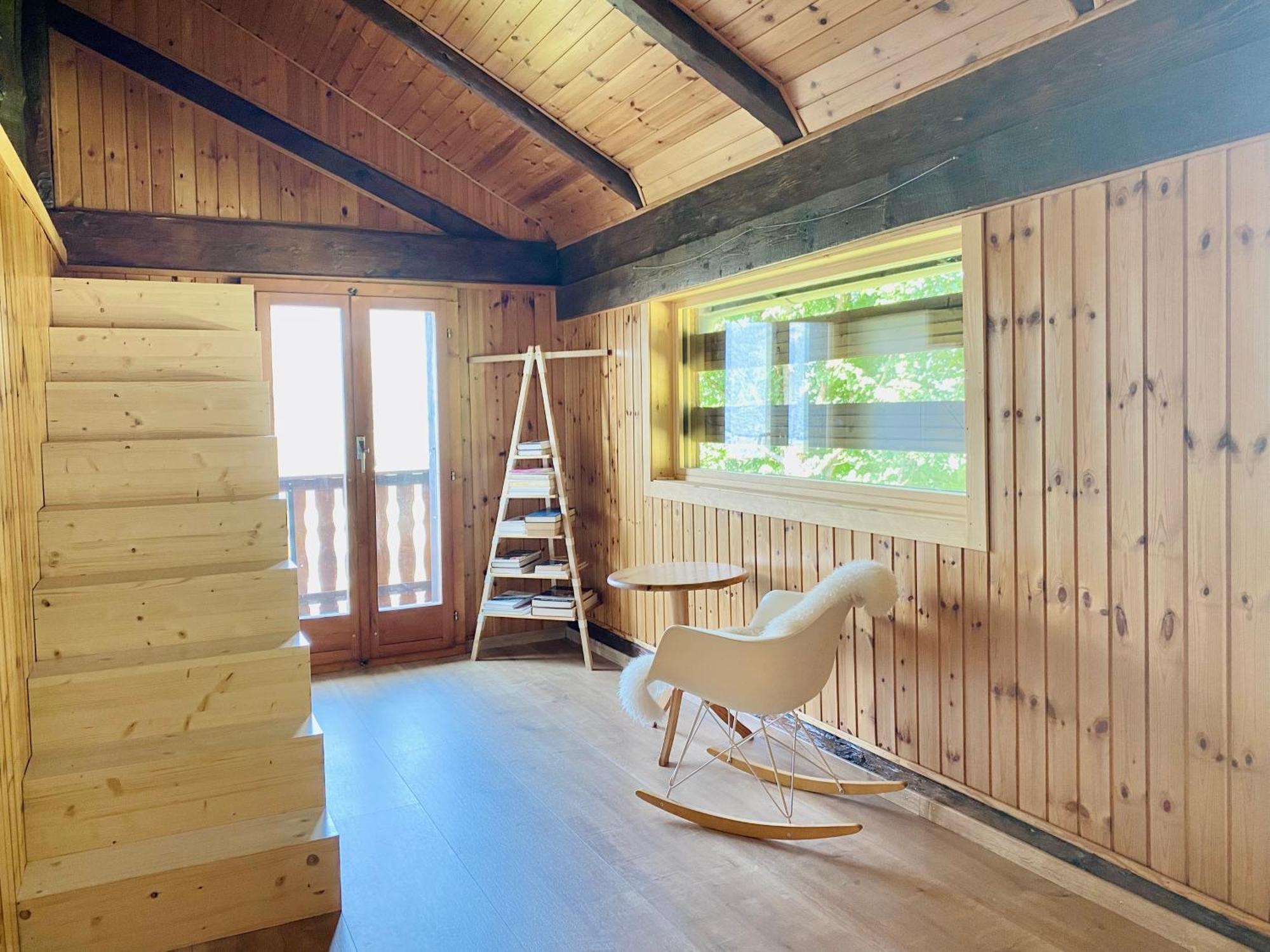 Eco Lodge With Jacuzzi And View In The Swiss Alps Grône Exterior foto